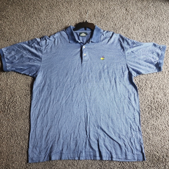 Clubhouse Collection Mens XXL Polo Golf Shirt Masters Logo Made in Italy - Picture 1 of 4